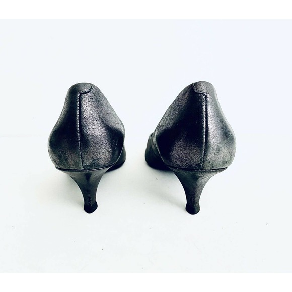 Kenneth Cole Black Silver Sz 7M 2” Heel - Picture 10 of 12
